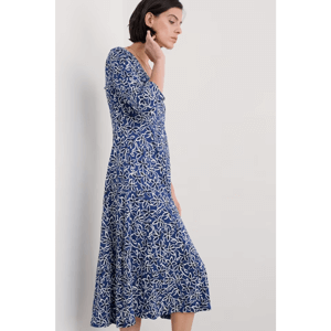 Seasalt Secret Cove 3/4 Sleeve Midi Dress